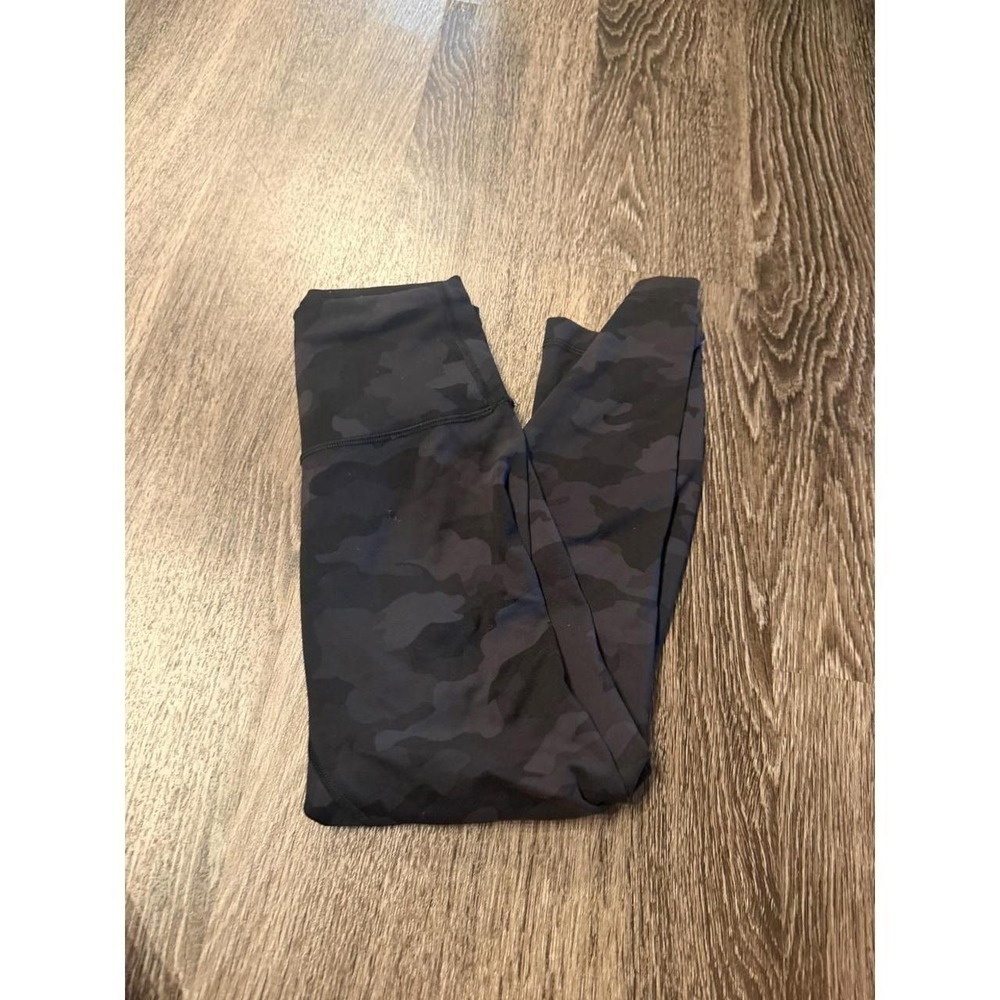 Lululemon Wunder Under High-Rise Crop Heritage 365 Camo Deep Coal Multi Leggings